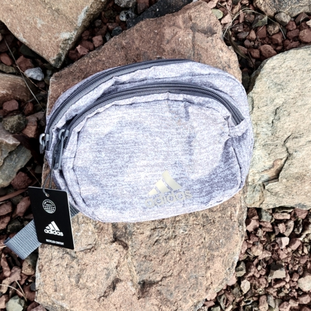 ADIDAS Must Have Waist Pack Belly Bag Fanny Pack Crossbody Purse Gray Unisex - Picture 5 of 16